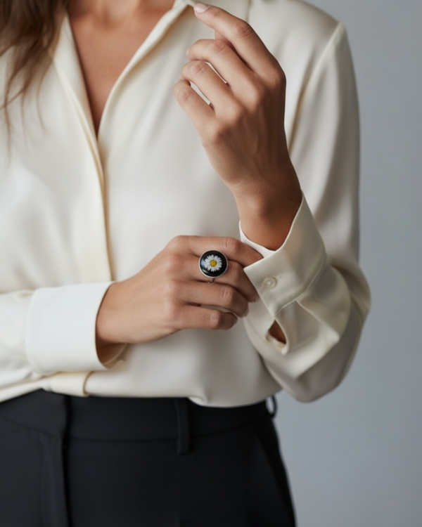 Anillo Luz de Medianoche~ acero inoxidable