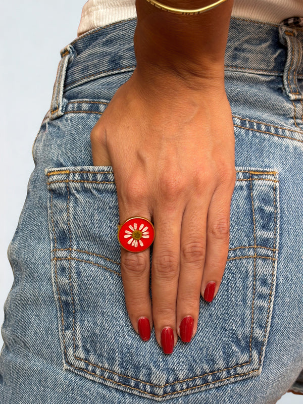 Anillo Pasión Serena bañado en oro