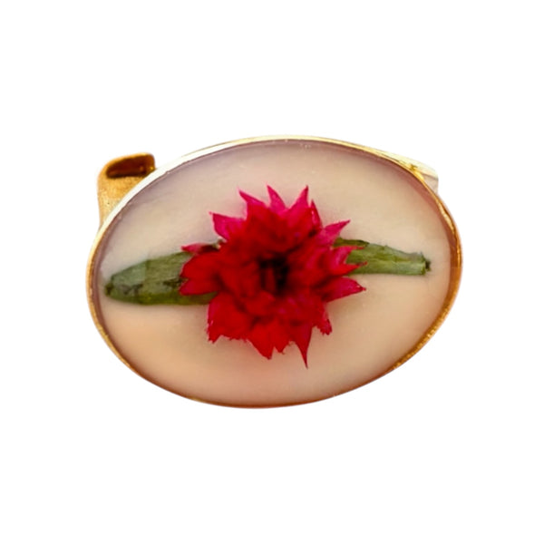 Anillo Rubí Dulce de acero inoxidable