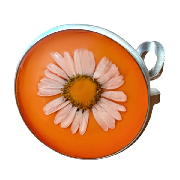 Anillo Luz del Atardecer~ acero inoxidable