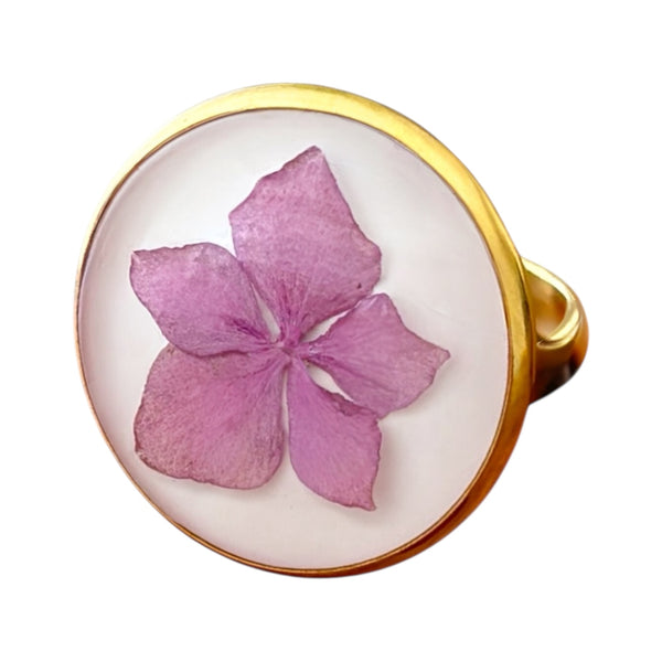 Anillo Pasión Terracota bañado en oro