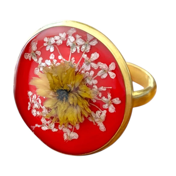 Anillo Aurora Dorada~ bañado en oro